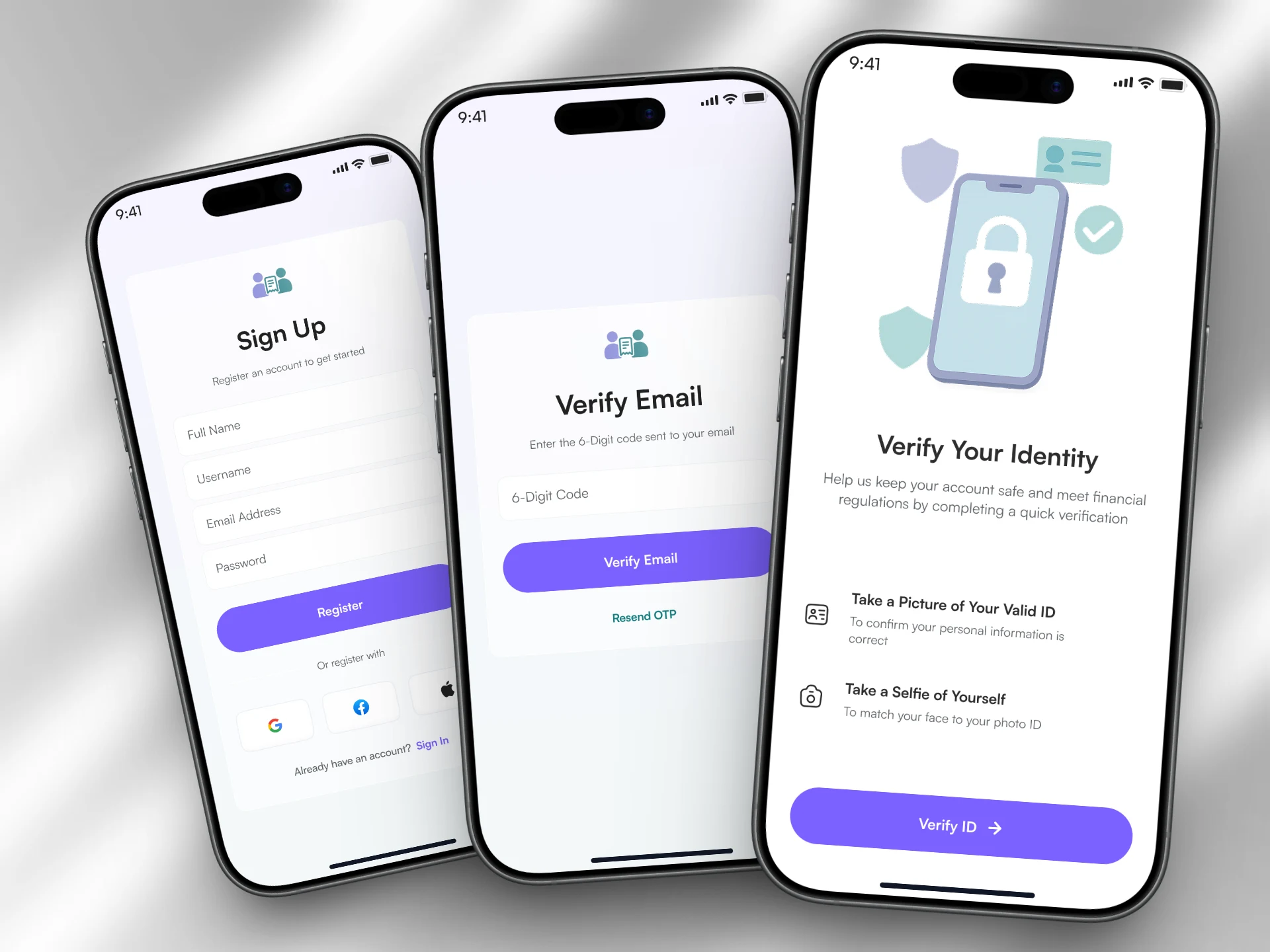 Registration - Email Verification - KYC Verification